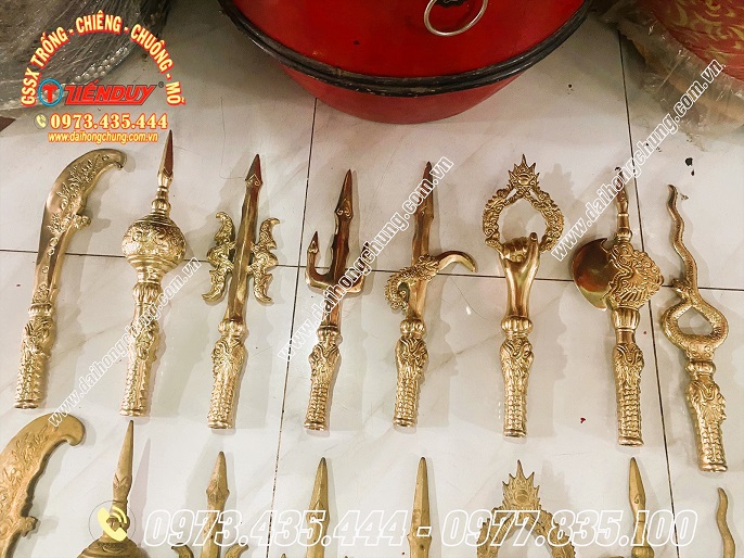 bán bát bửu binh khí đồng cao 50cm