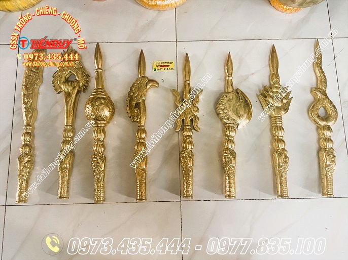 bán đầu bát bửu binh khí bằng đồng