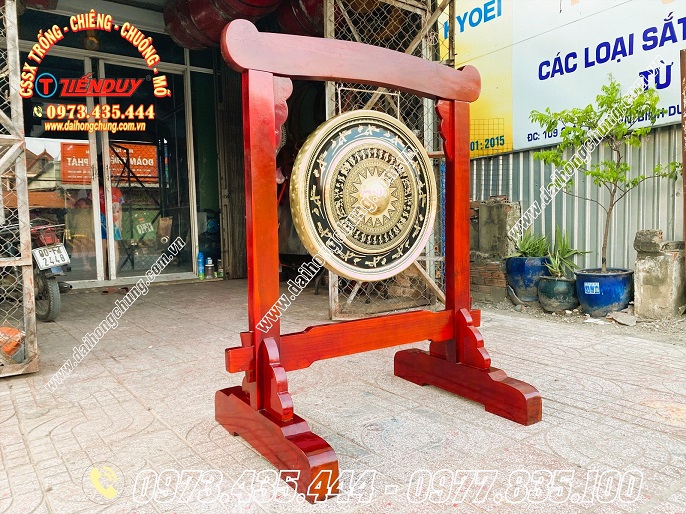 bán chiêng 60cm hoa văn trống đồng