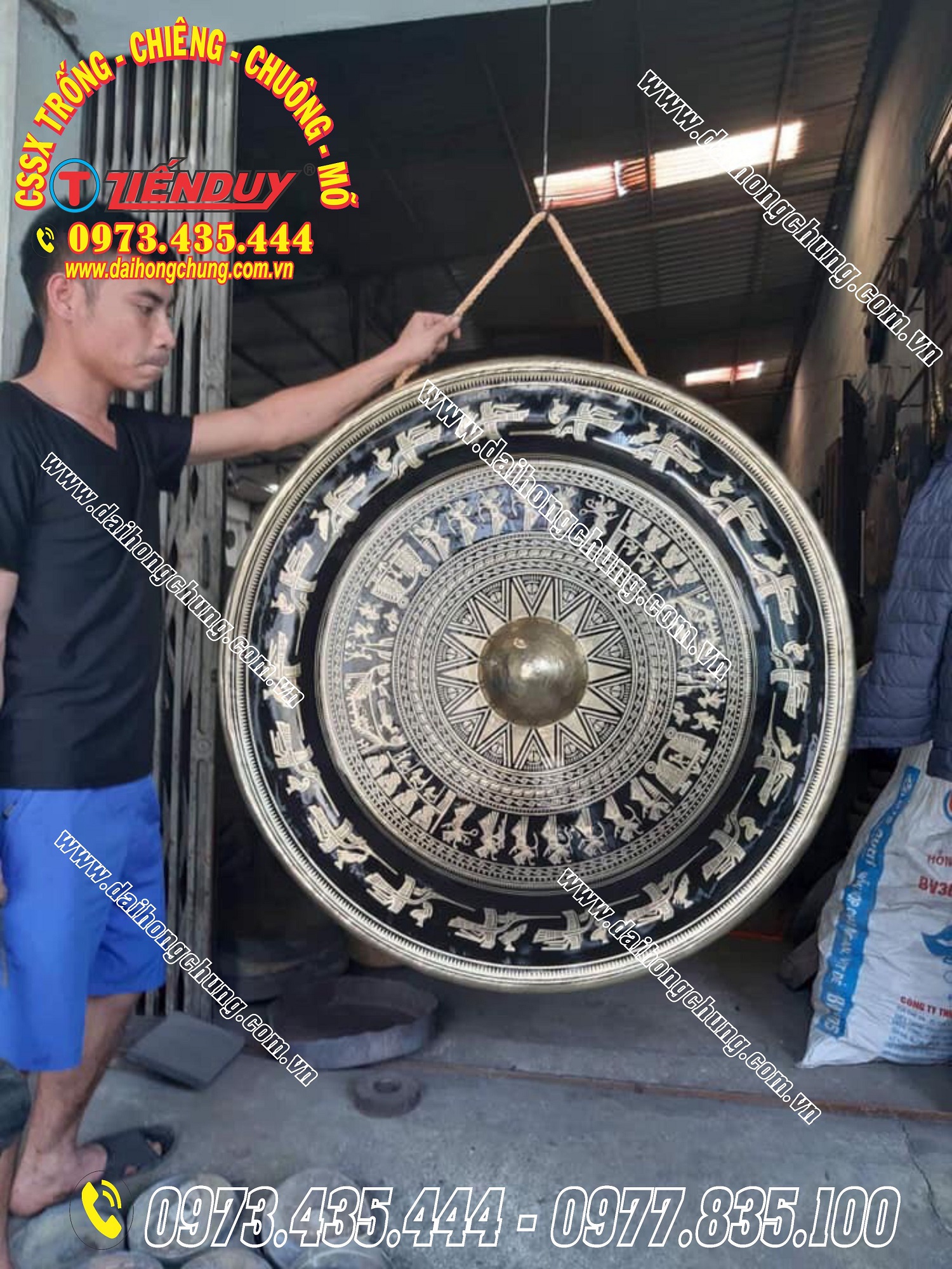 cơ sở sản xuất chiêng đồng công chiêng