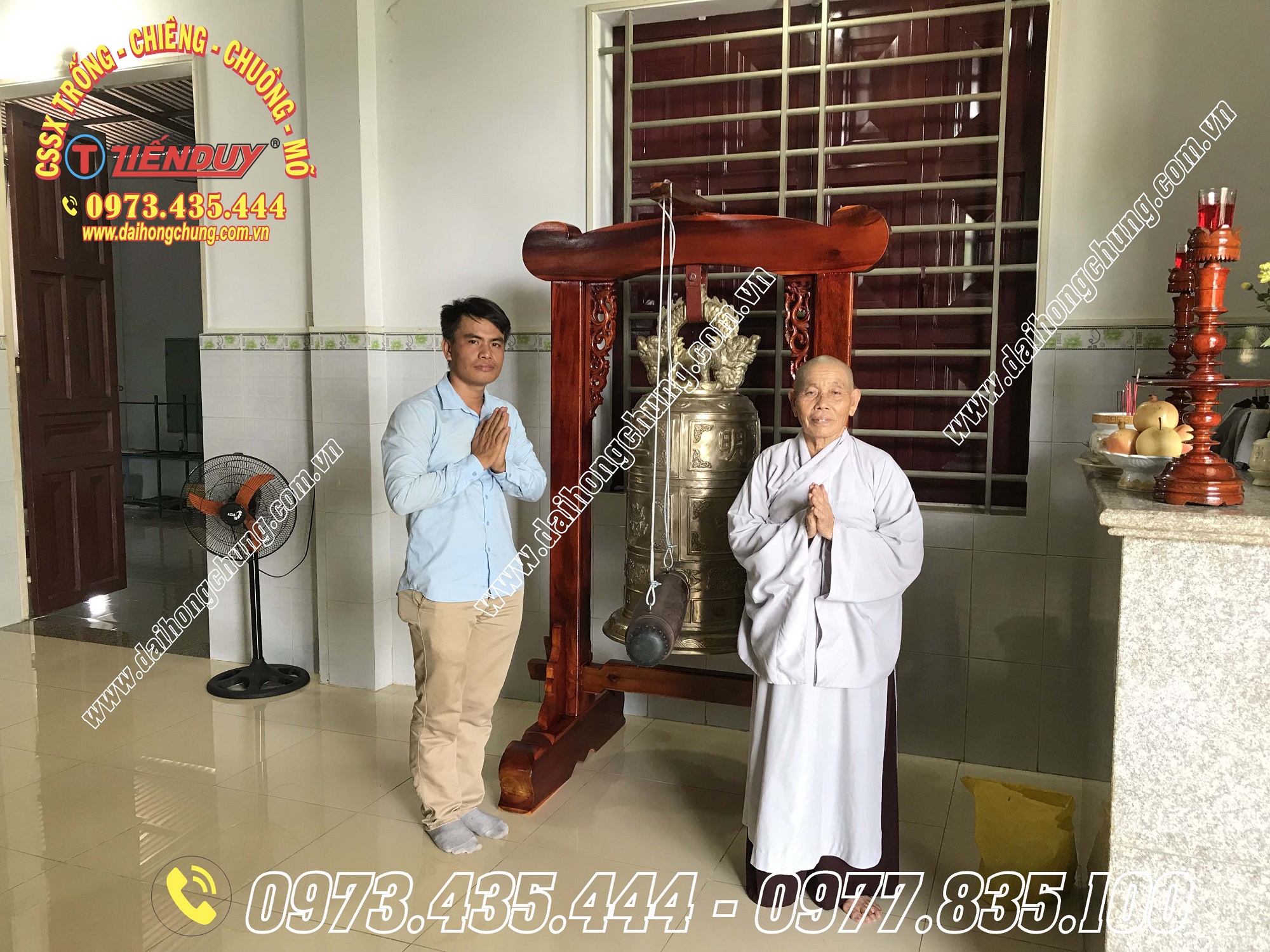 chuông chùa 150kg