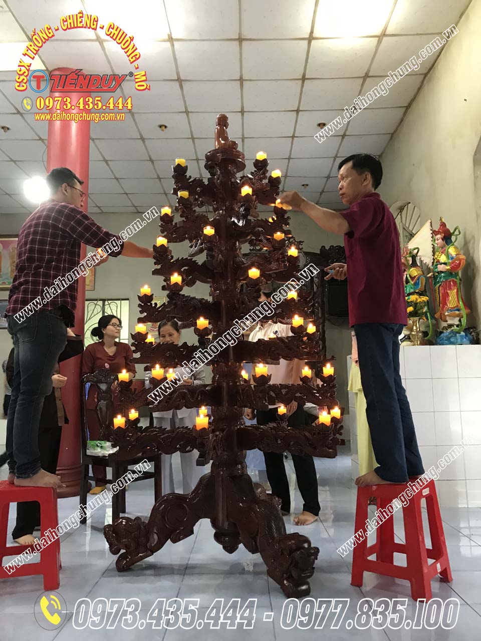 dâng đèn cúng phật