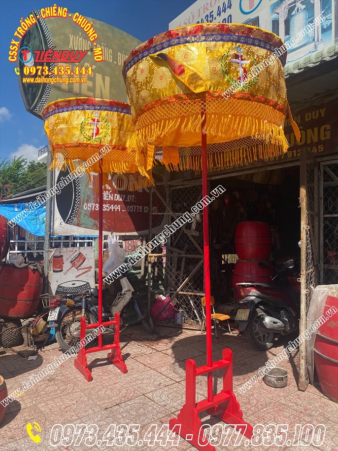 tàn lọng thờ công giáo thêu thanh giá