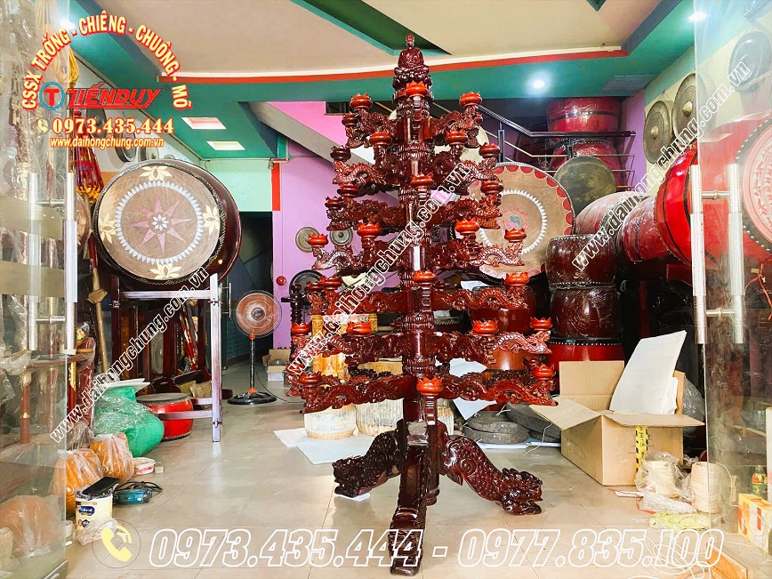 sản xuất đèn dược sư gỗ