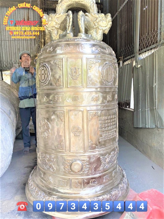 nhận đúc chuông đồng 500kg
